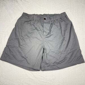 Woof Shorts Mens Large Gray Commando Freeballer Mesh Lined Chino Casual